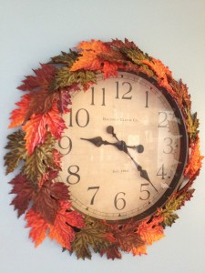 Fall Clock Wreath