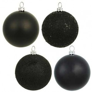 Black Christmas Ornaments