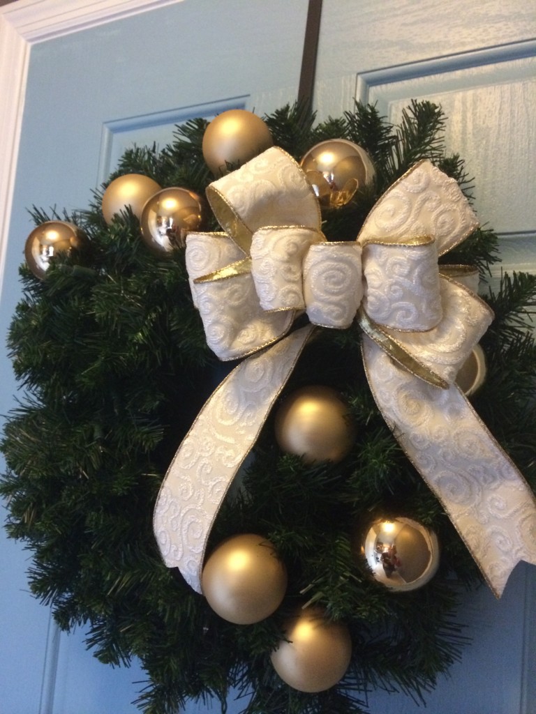 Gold Christmas Wreath