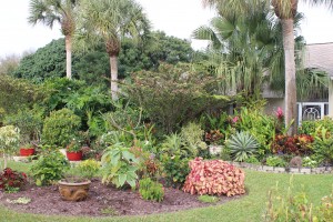 Container Planting with Real and Artificial Outdoor Plants