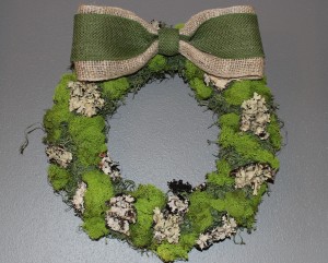 April Wreath DIY: Moss Covered Wreath