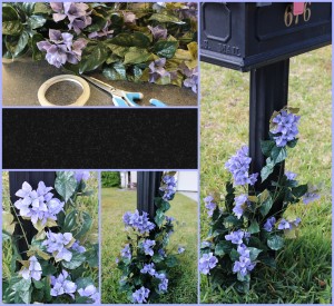 Decorate Your Mailbox with Artificial Bougainvillea