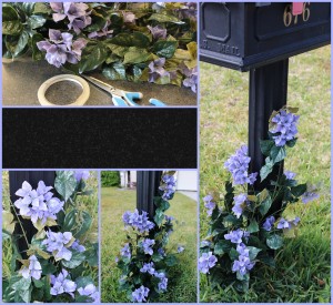 Decorate Your Mailbox with Artificial Bougainvillea