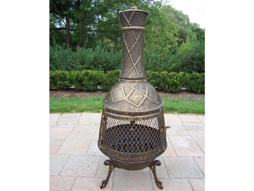 Oakland Living Cast Iron Elite Chimenea