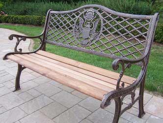 Oakland Living American Eagle Bench