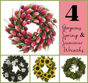 4 Gorgeous Spring and Summer Wreaths