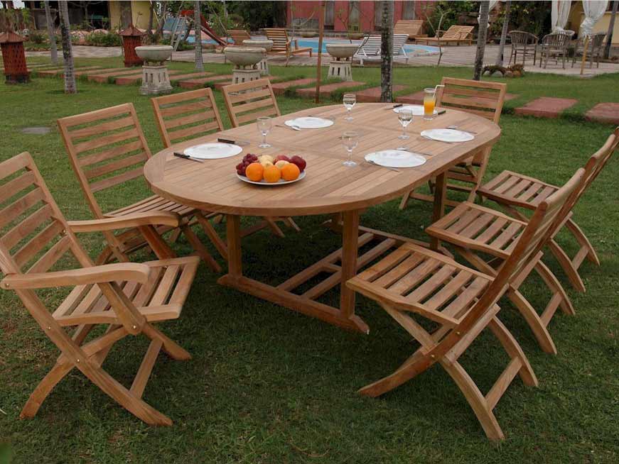 Anderson Teak Oval Extension Table
