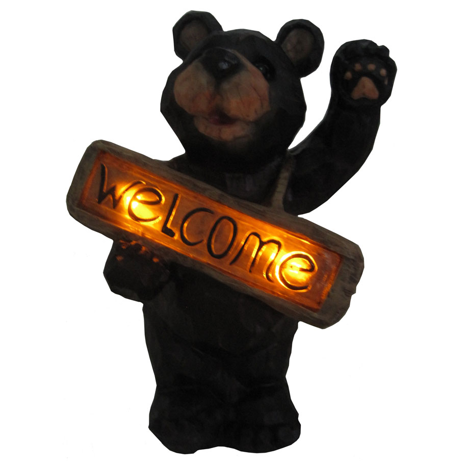 Welcome Bear Solar Light