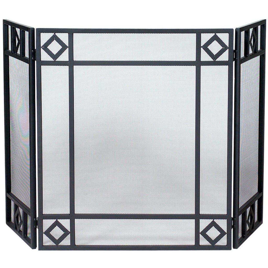 Wrought Iron Screen with Diamond Design