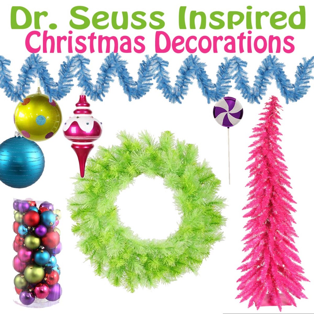 Dr Seuss Inspired Christmas Decorations