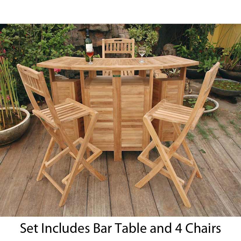 Anderson Teak Bar Set