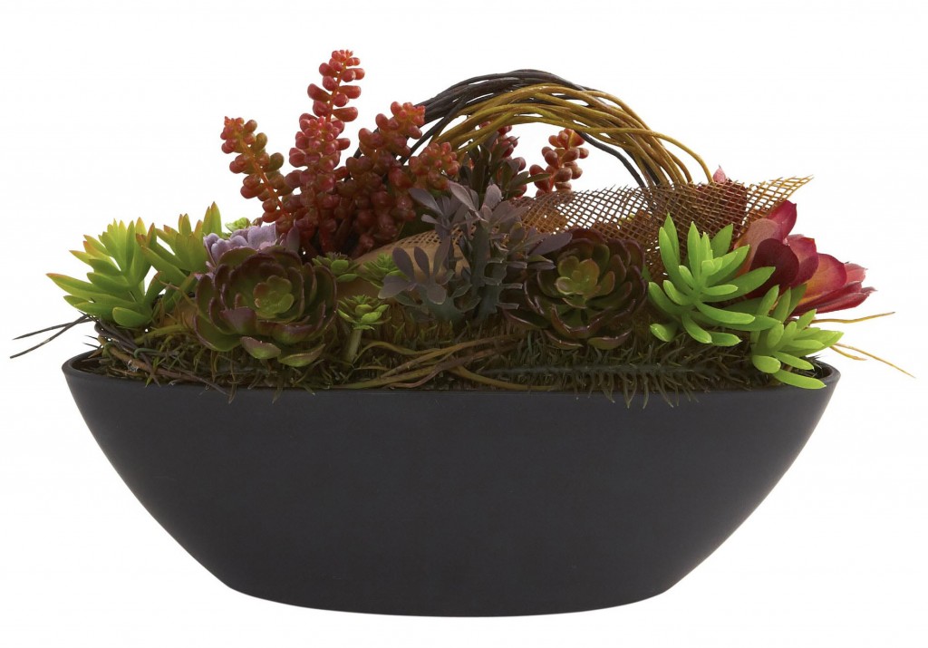 Artificial Mixed Succulent Planter