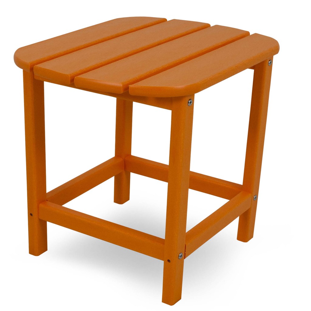 Polywood South Beach Side Table - Tangerine