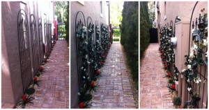 Featured: Artificial Plants Decorating a Walkway