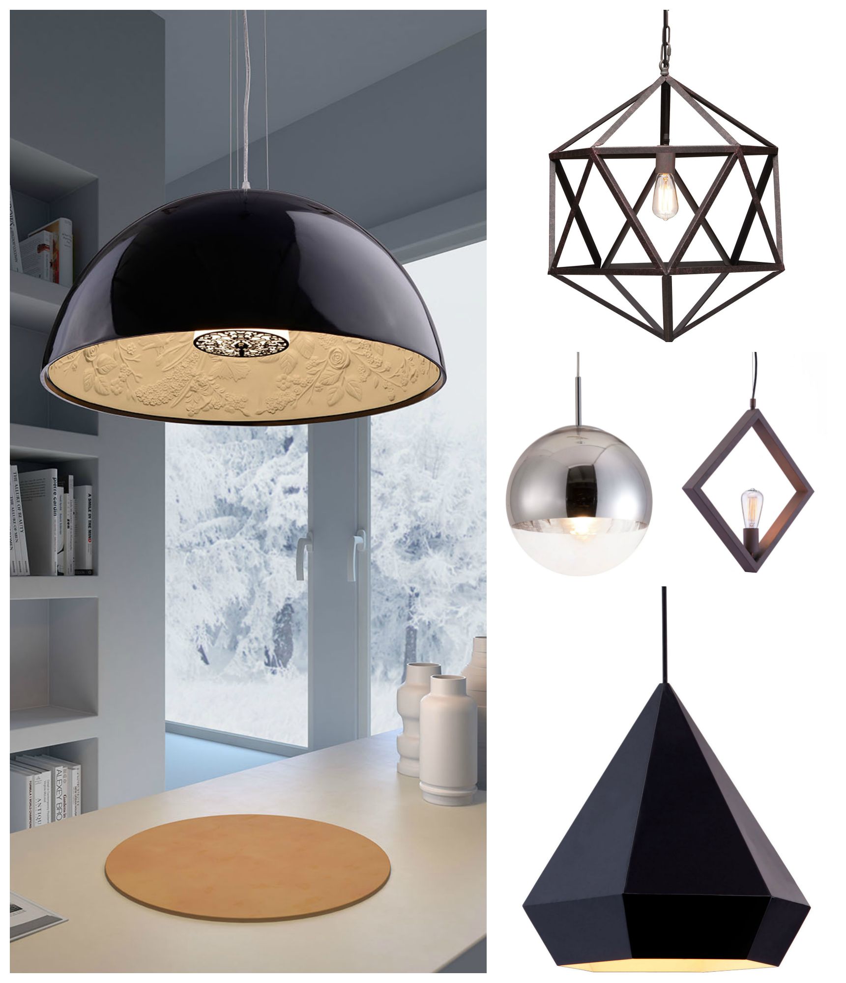 Geometric Lighting Fixtures by Zuo