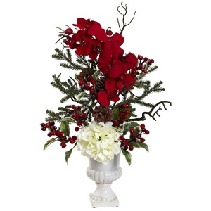Holiday Arrangements for a Winter Wedding