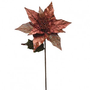 Copper Poinsettia Stem