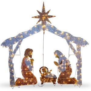 72-Inch Crystal Nativity