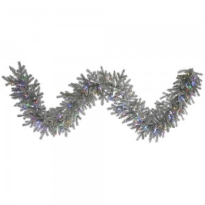 9-Foot Frosted Sable Pine Garland