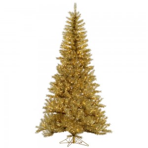 Gold:Silver Tinsel Tree