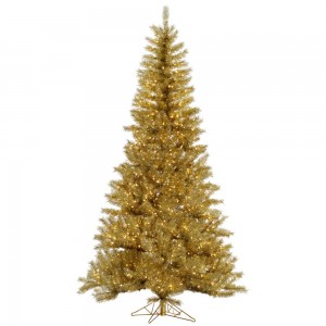 Gold:Silver Tinsel Tree