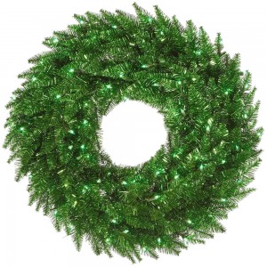 Green Tinsel Wreath