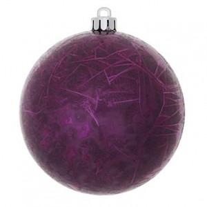 8-Inch Outdoor Crackle Christmas Ornament