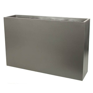 47-Inch Matte Charocoal Fiberglass Rectangle Planter