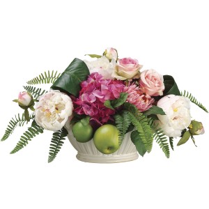 Peony, Rose, Hydrangea, Apple Arrangement