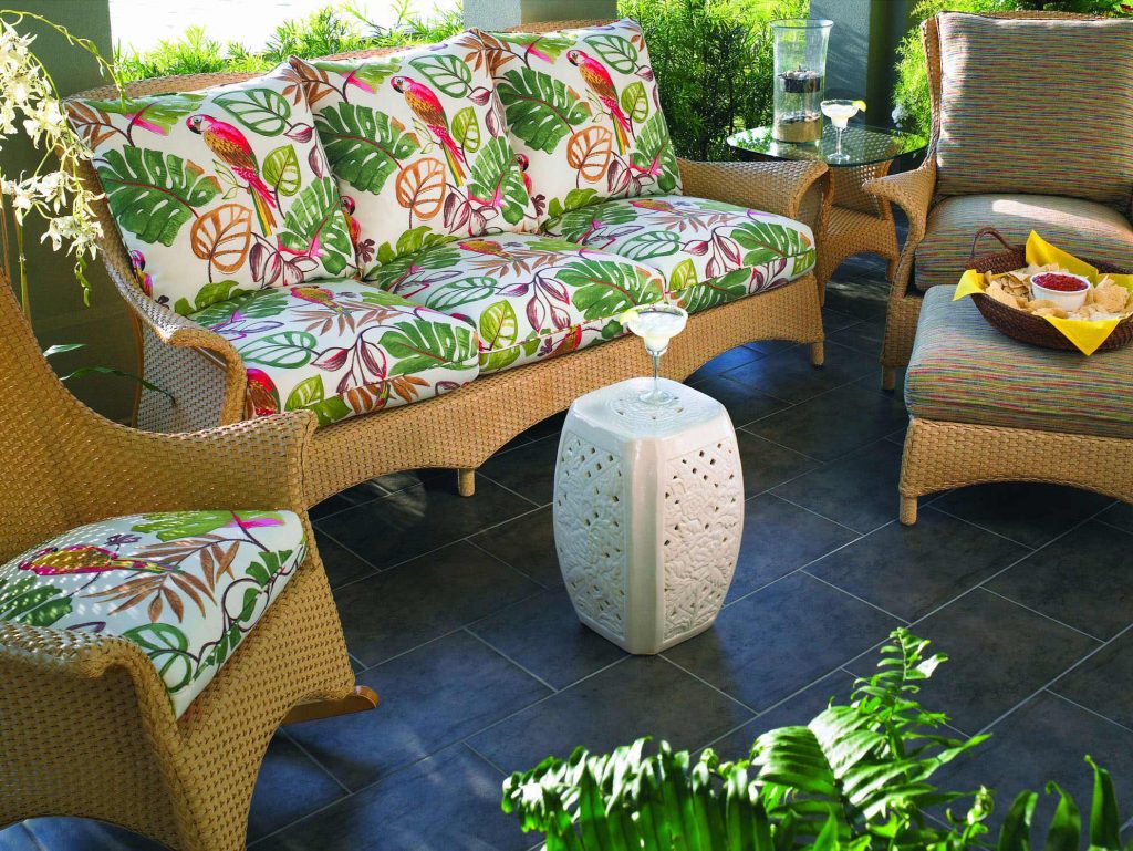 Wicker Outdoor Seating Area