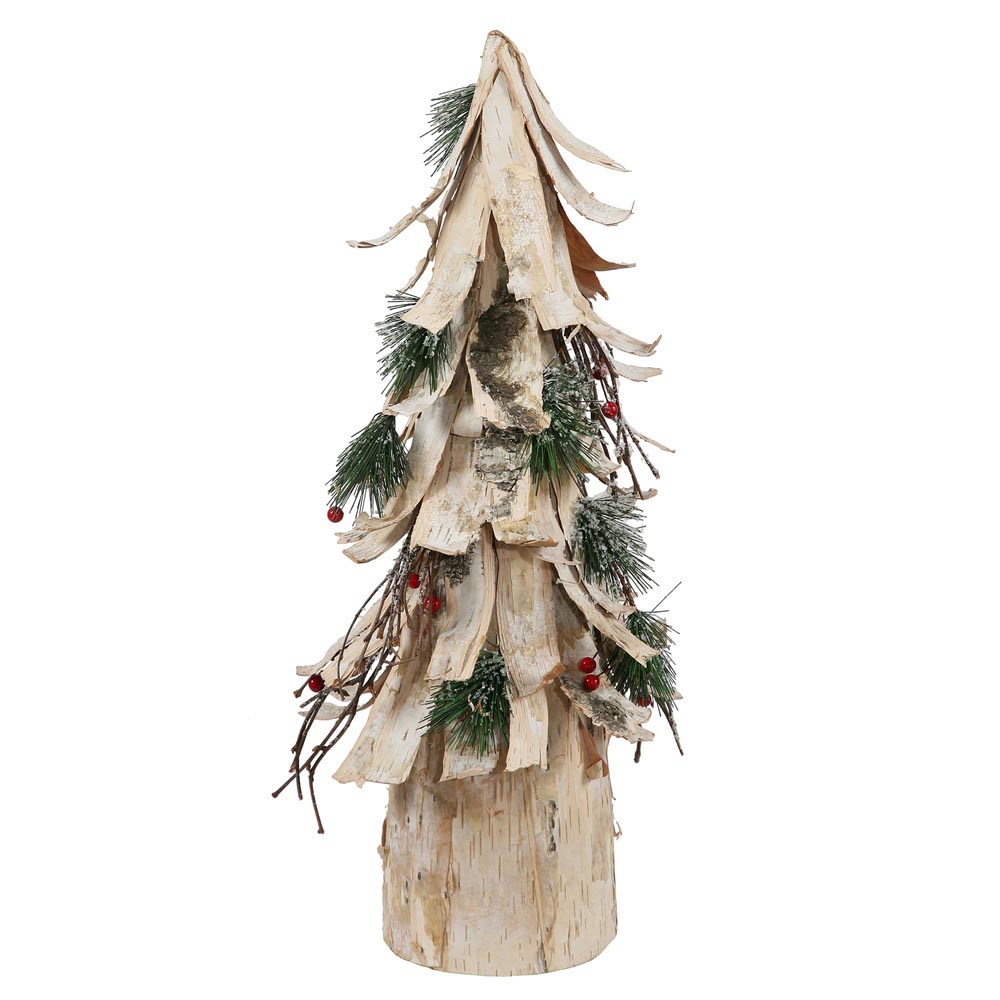 Birch Bark Cone Tree