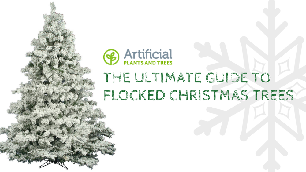 flocked christmas trees