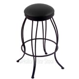 Georgian 25 inch Swivel Counter Stool W/Cushion Seat