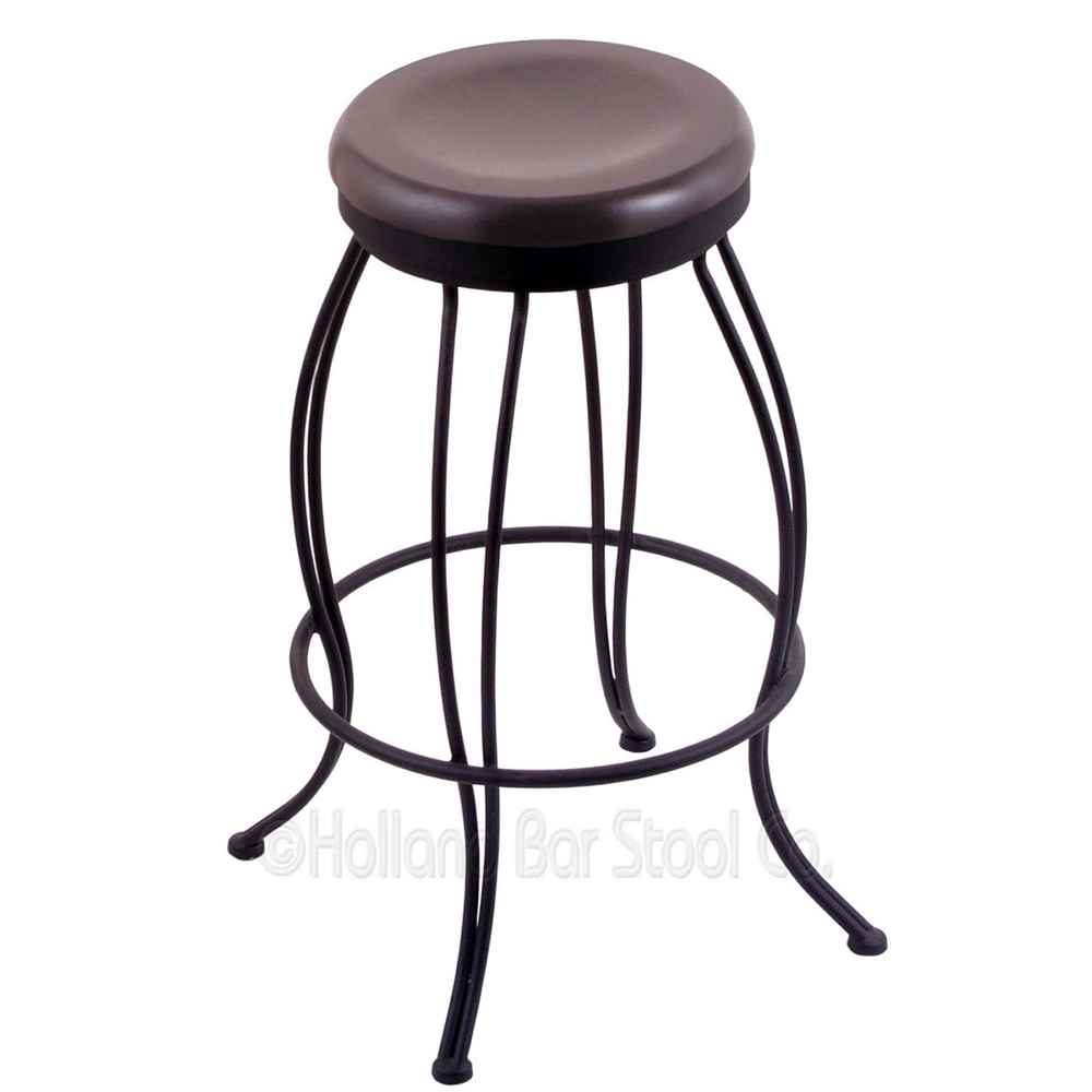 Georgian inch Swivel Bar Stool With Wood Seat