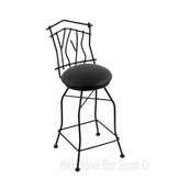25 Inches Aspen Swivel Counter Stool W/Cushion Seat