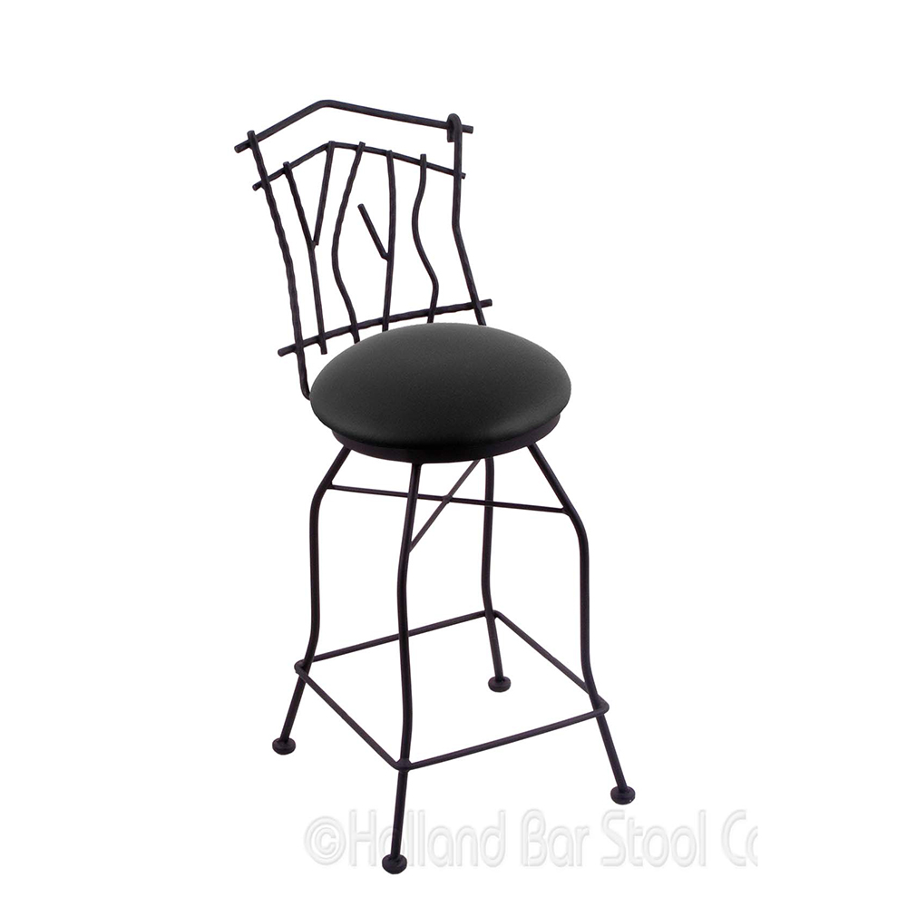 Inches Aspen Swivel Bar Stool With Cushion Seat