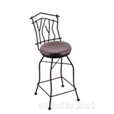 25 Inches Aspen Swivel Counter Stool W/Wood Seat