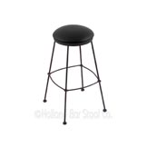 25 inch Black Steel Swivel Counter Stools W/Cushion