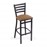 400 Jackie 30 inch Black Bar Stool w/Cushion