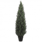5 foot Artificial Outdoor Cedar Tree: Potted