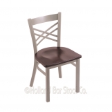 18 inch 620 Catalina Dining Chair With Wood Seat