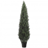 6 foot Artificial Outdoor Cedar Tree: Potted
