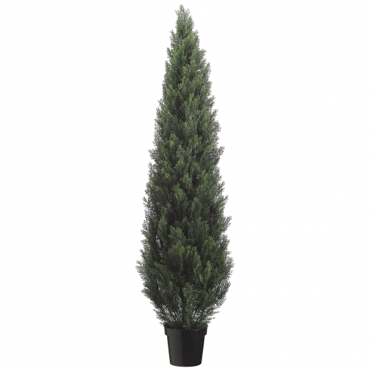 6 foot Artificial Outdoor Cedar Tree: Potted