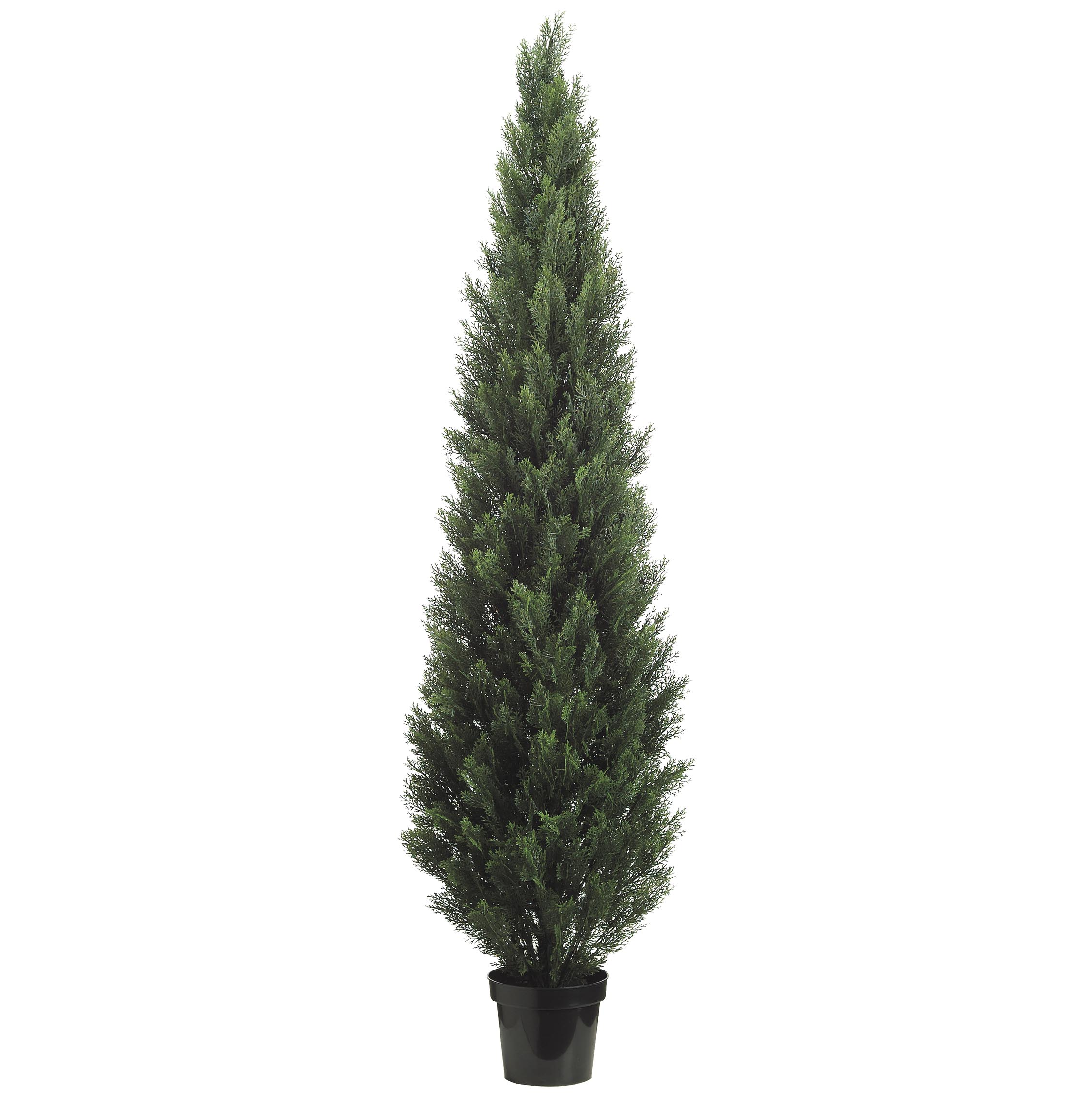 7 Foot Outdoor Artificial Cedar Tree: Potted