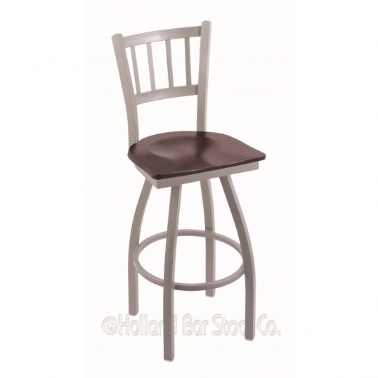 25 inch 810 Contessa Swivel Bar Stool With Wood Seat