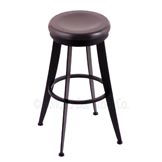 25 inch Laser Swivel Counter Stool With Wood Seat