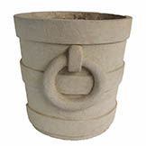 Aztec Round Large Cast Limestone Planter