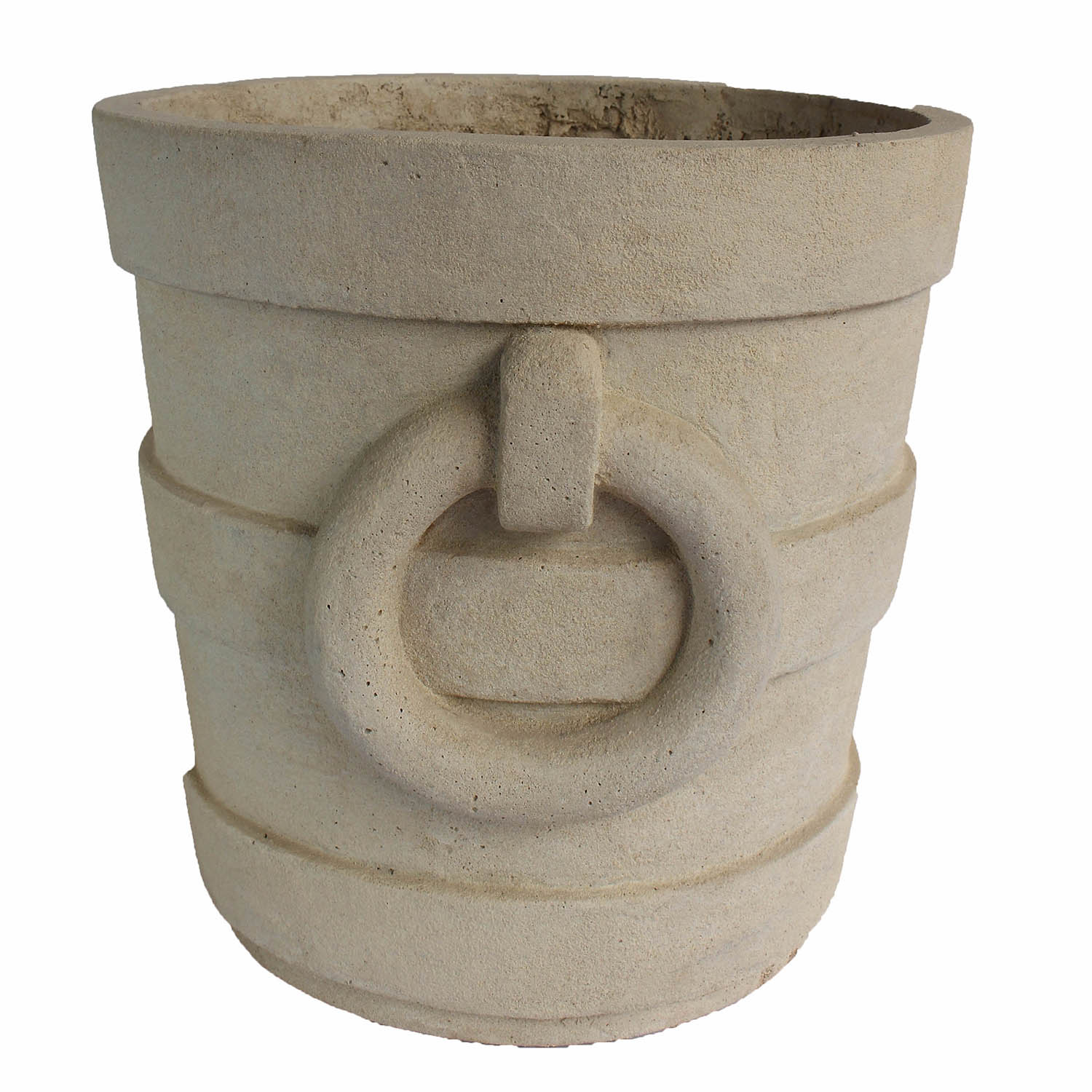 Pompeii Round Cast Limestone Planter