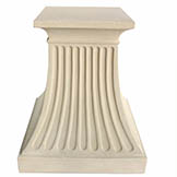Fluted Cast Limestone Pedestal