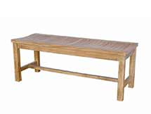 Teak Casablanca 2-Seater Backless Bench